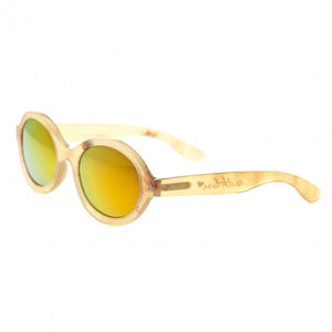 Bertha Laurel Buffalo-Horn Polarized Sunglasses - Honey/Gold - BRSBR006C