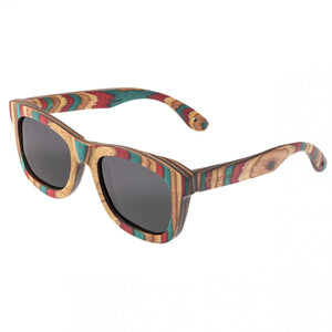 Spectrum Moriarty Wood Polarized Sunglasses - Multi/Black - SSGS107BK