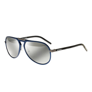Breed Nova Aluminium Polarized Sunglasses - Blue/Silver - BSG018BL