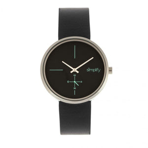 Simplify The 4400 Leather-Band Watch