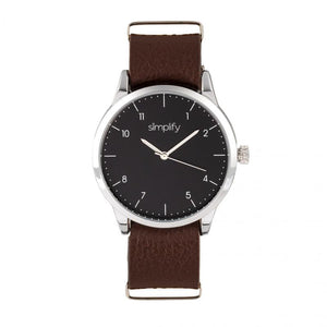 Simplify The 5600 Leather-Band Watch