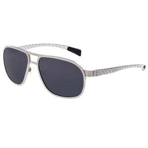 Breed Concorde Titanium and Carbon Fiber Polarized Sunglasses - Black/Silver - BSG001SR