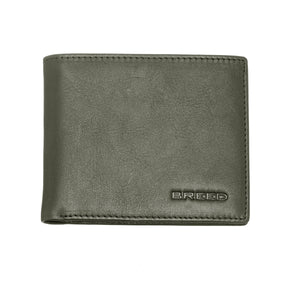 Breed Locke Genuine Leather Bi-Fold Wallet - Olive - BRDWALL001-GRN