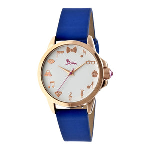 Boum Soigne Ladies Watch - Rose Gold/Blue - BOUBM2905
