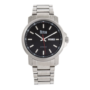 Reign Helios Automatic Bracelet Watch w/Day/Date - Silver/Black - REIRN5702