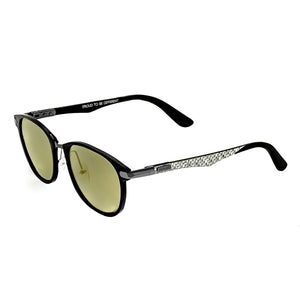 Breed Cetus Aluminium and Carbon Fiber Polarized Sunglasses - Black/Gold - BSG027BK