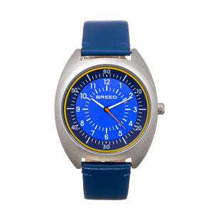 Breed Victor Leather-Band Watch - Blue - BRD9203
