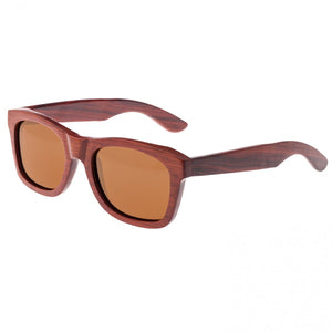 Earth Wood Panama Polarized Sunglasses - Red Rosewood/Black - ESG083R