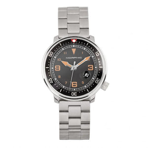 Morphic M74 Series Bracelet Watch w/Magnified Date Display