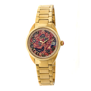 Empress Helena Bracelet Watch w/Date - Gold - EMPEM1802