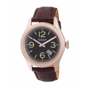 Heritor Automatic Barnes Leather-Band Watch w/Date