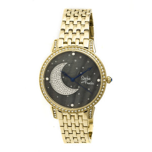 Sophie & Freda Moon & Stars Ladies Bracelet Watch - Gold - SAFSF2402