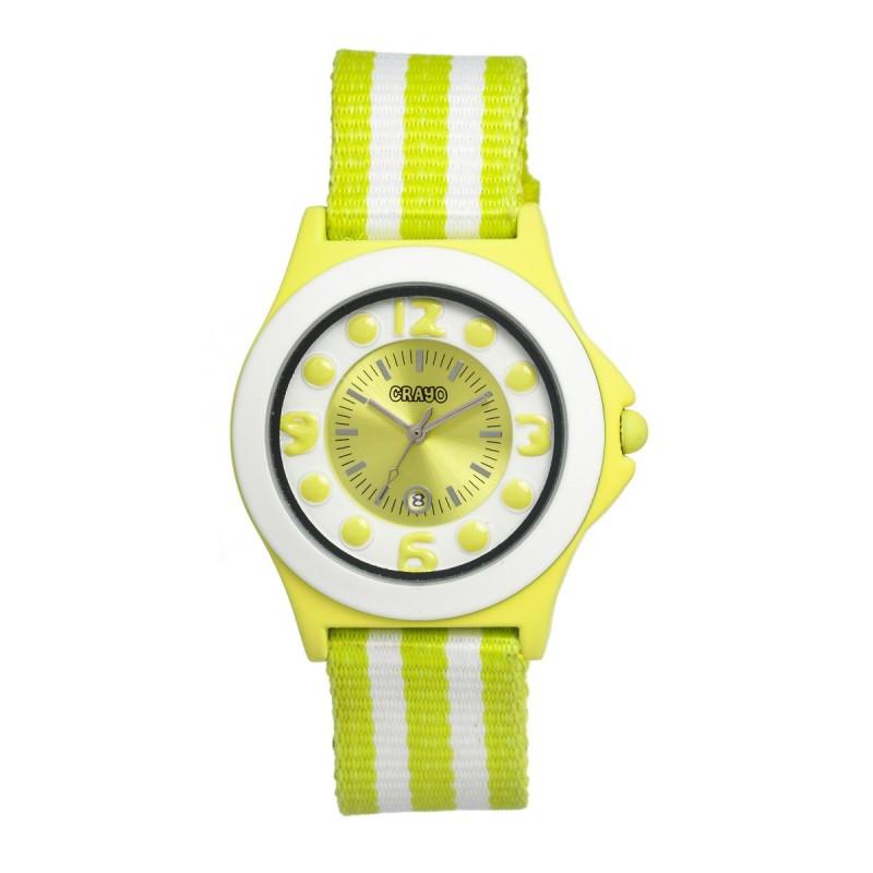 Crayo Carnival Nylon-Band Unisex Watch w/Date