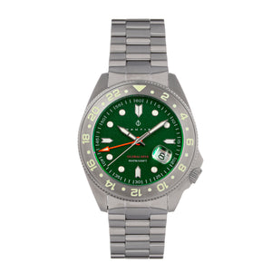 Nautis Global Dive Bracelet Watch w/Date - Forest Green - 18093G-D