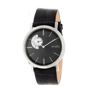 Simplify The 3100 Leather-Band Watch