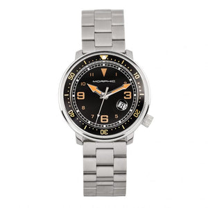 Morphic M74 Series Bracelet Watch w/Magnified Date Display