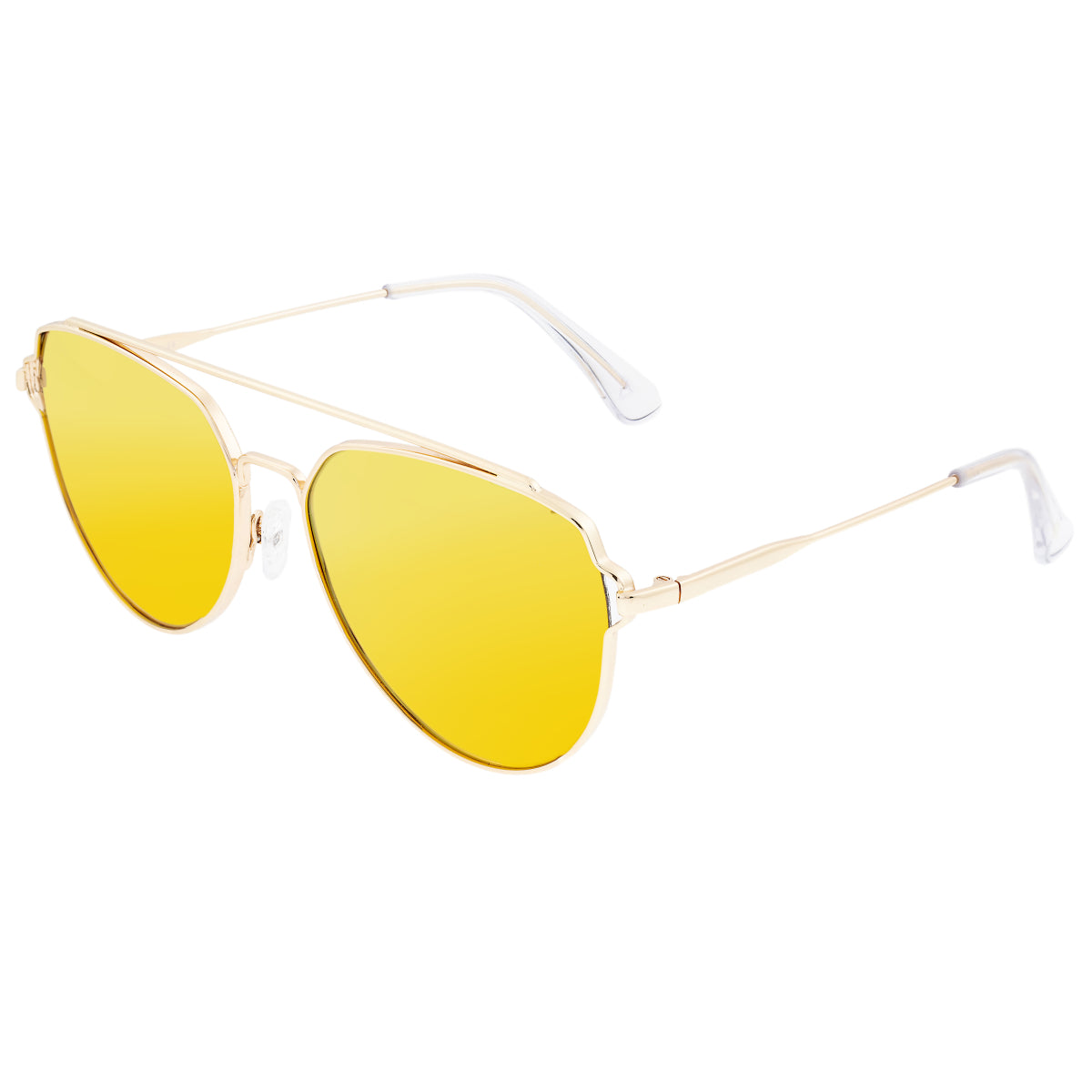Sixty One Nudge Polarized Sunglasses - Gold/Yellow - SIXS106GD