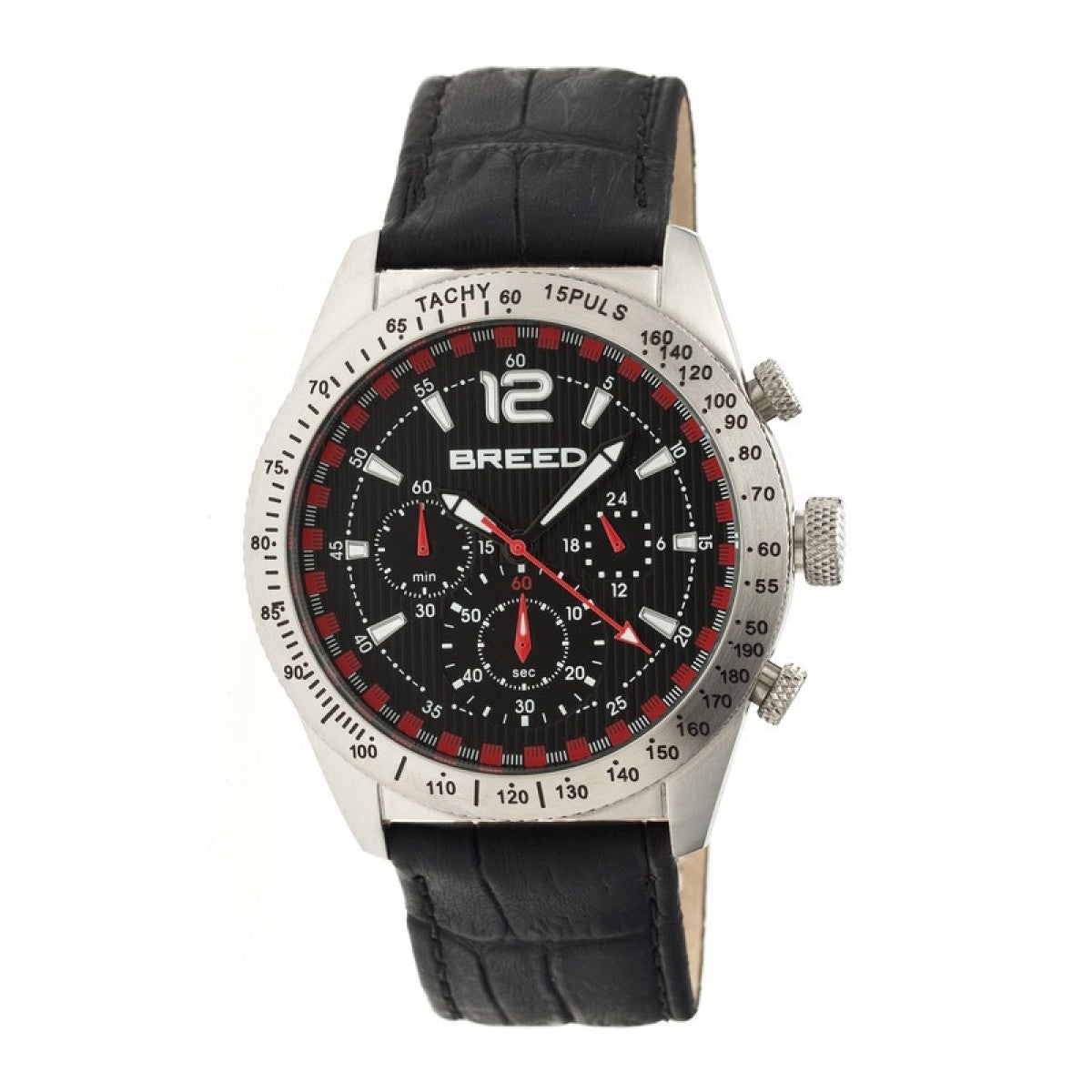 Breed Griffin Leather-Band Chronograph Men's Watch
