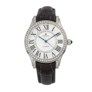 Empress Xenia Automatic Leather-Band Watch