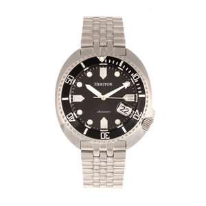 Heritor Automatic Morrison Bracelet Watch w/Date - Black - HERHR7609