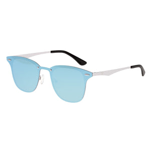 Sixty One Infinity Polarized Sunglasses - Silver/Light Blue - SIXS142LB