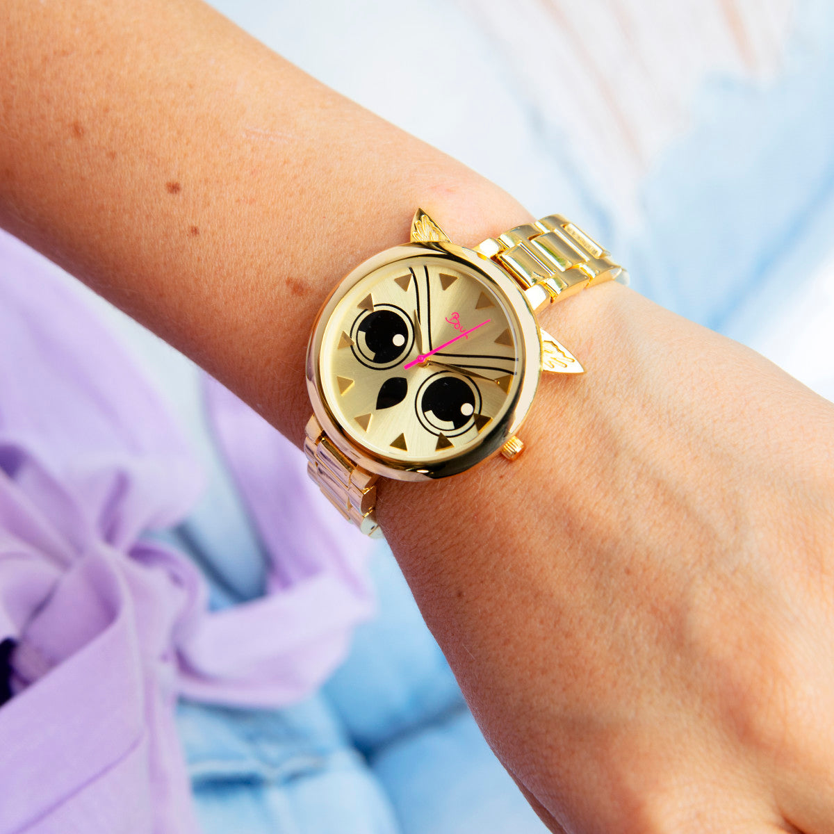 Boum Sagesse Owl-Accented Bracelet Watch - Gold - BOUBM3602