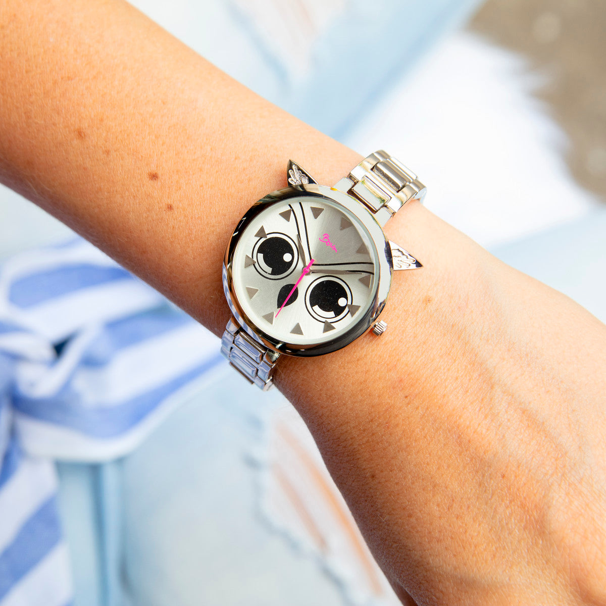 Boum Sagesse Owl-Accented Bracelet Watch - Silver - BOUBM3601