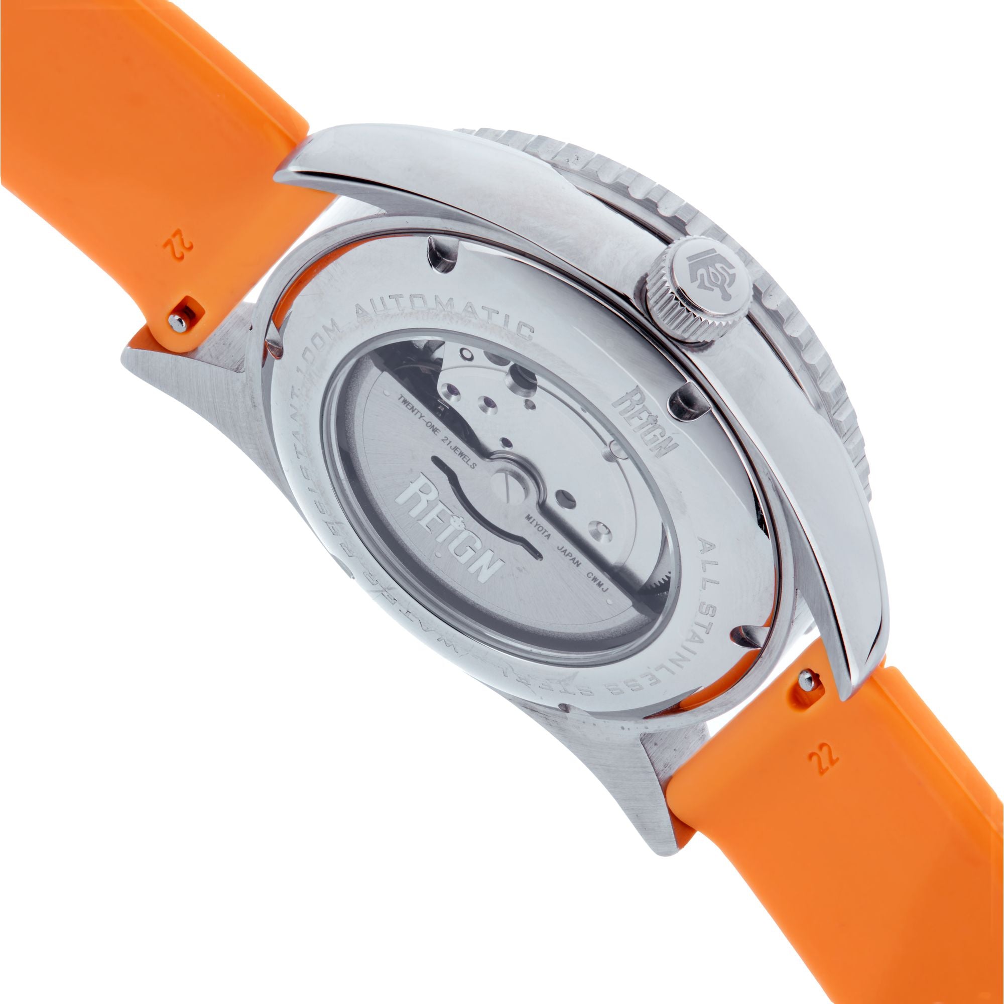Reign Gage Automatic Watch w/Date - Red/Orange - REIRN6602