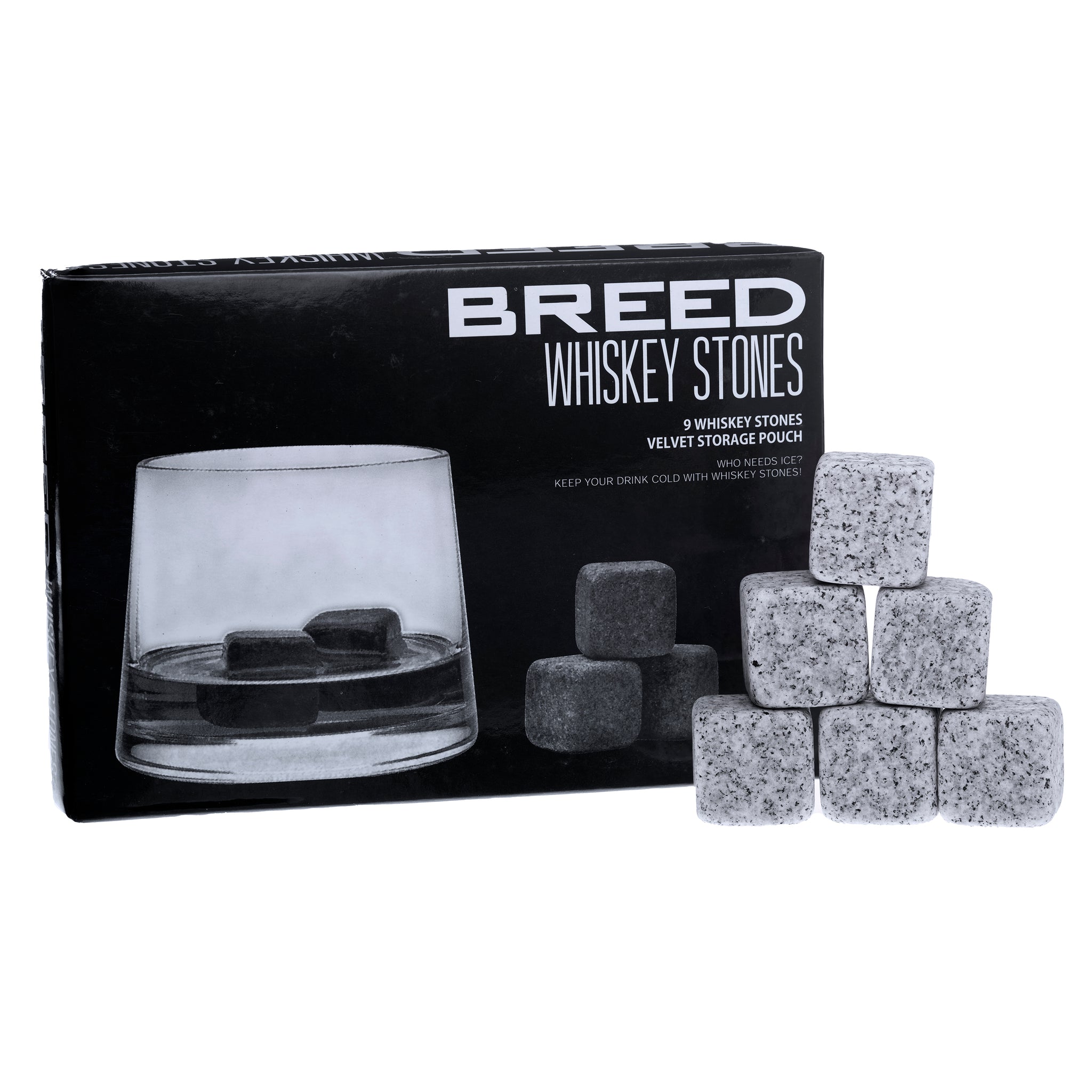 Breed Whiskey Stones 9 Cube Set